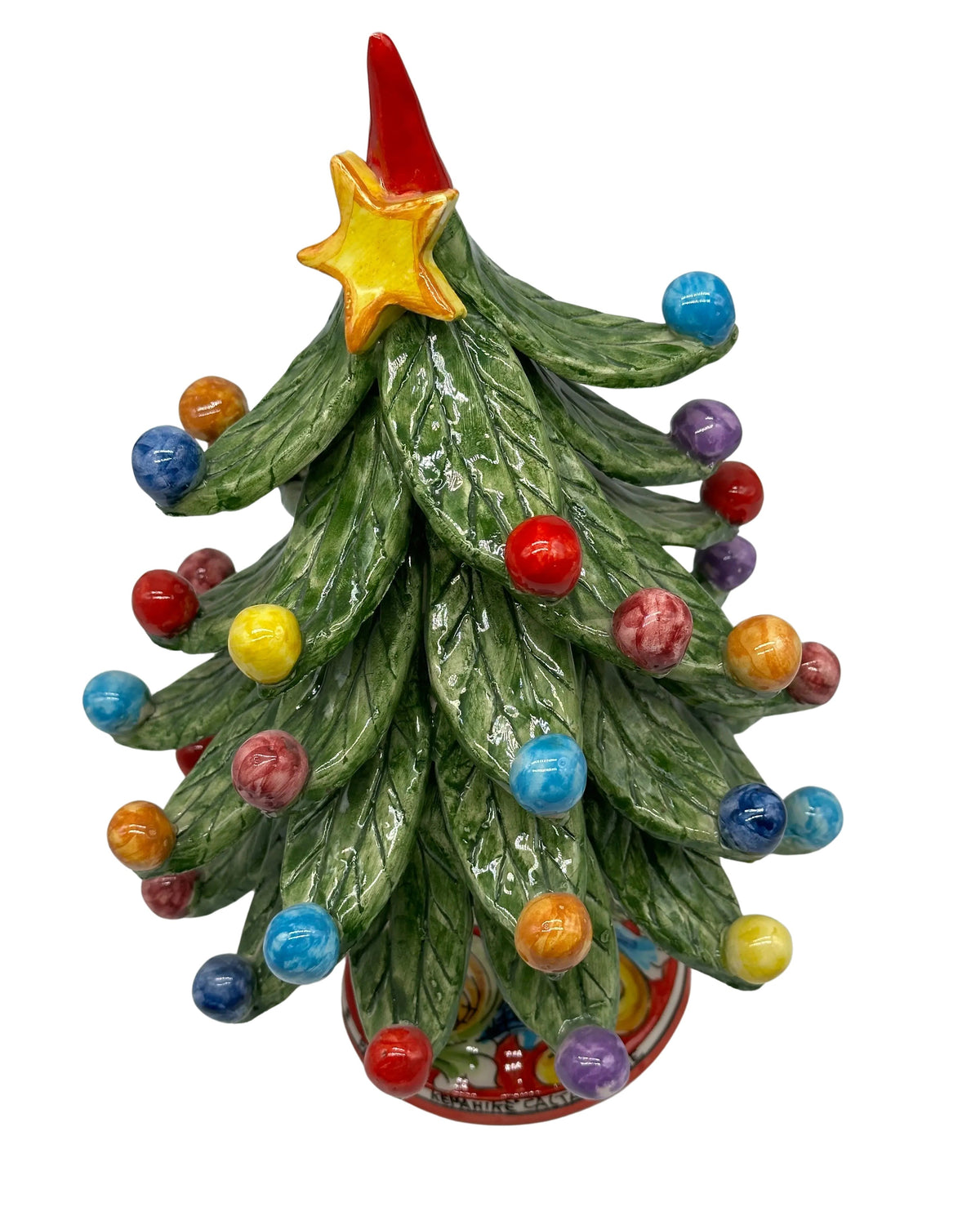 Albero di Natale Verde mod.2024 fatto a mano Ceramica Caltagirone DD CERAMICHE SICILIANE