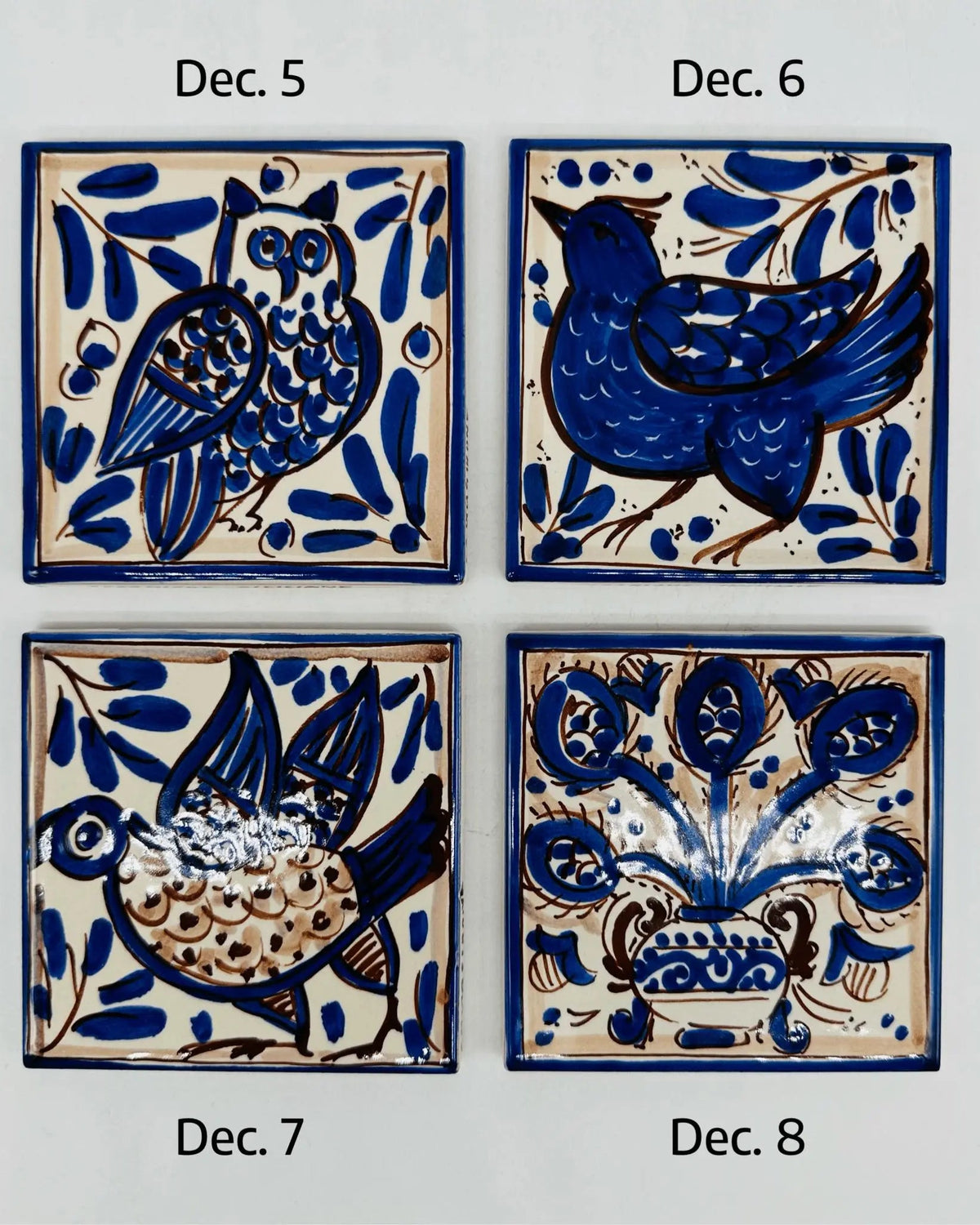 Maioliche Ceramica Caltagirone cm 10x10 Piastrelle Mattonelle decorate a mano - PIASTRELLE
