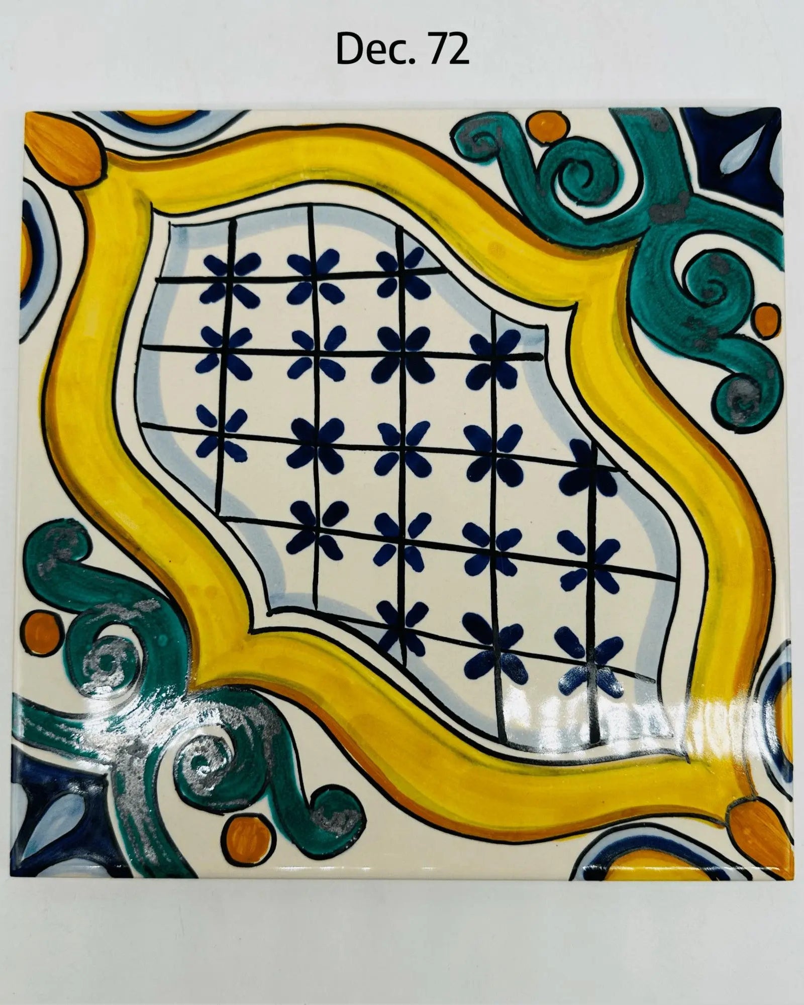 Maioliche Ceramica Caltagirone cm 20x20 Piastrelle Mattonelle decorate a mano - PIASTRELLE