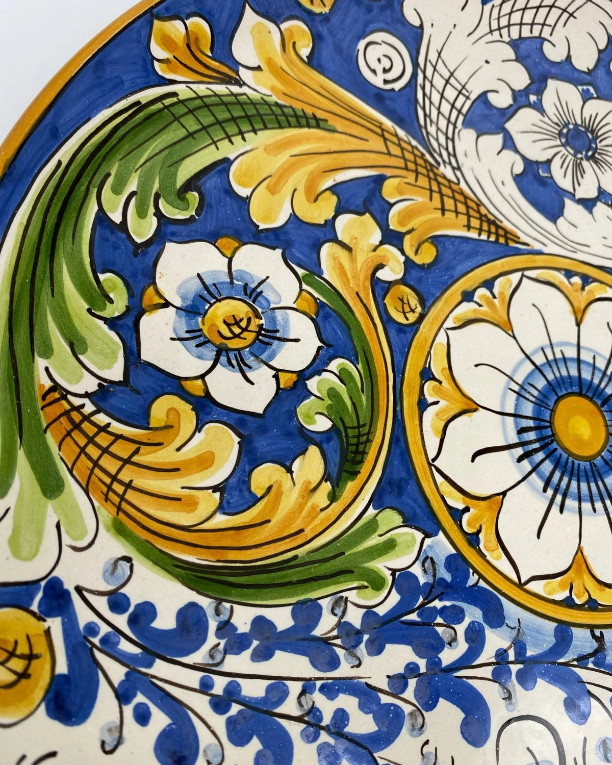 Piatto Decorativo dipinto a mano diametro cm 30 Decoro n.12 - DD CERAMICHE SICILIANE