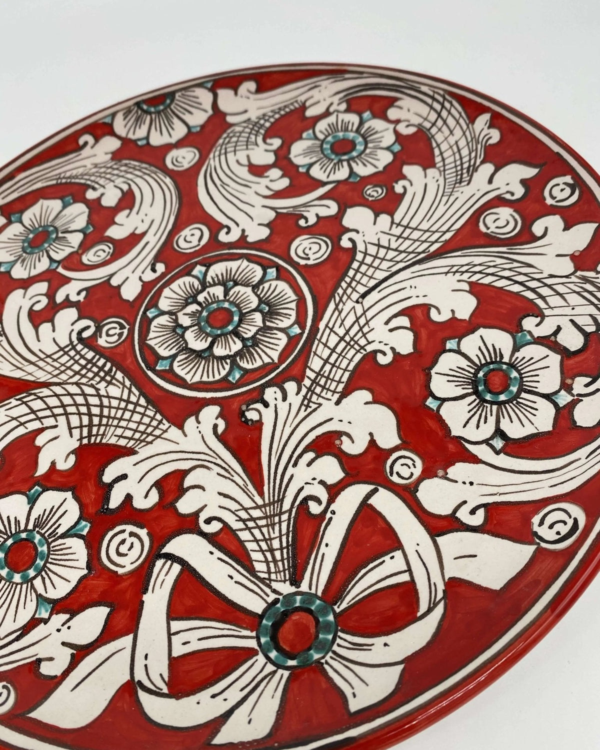 Piatto Decorativo dipinto a mano diametro cm 30 Decoro n.3 - DD CERAMICHE SICILIANE