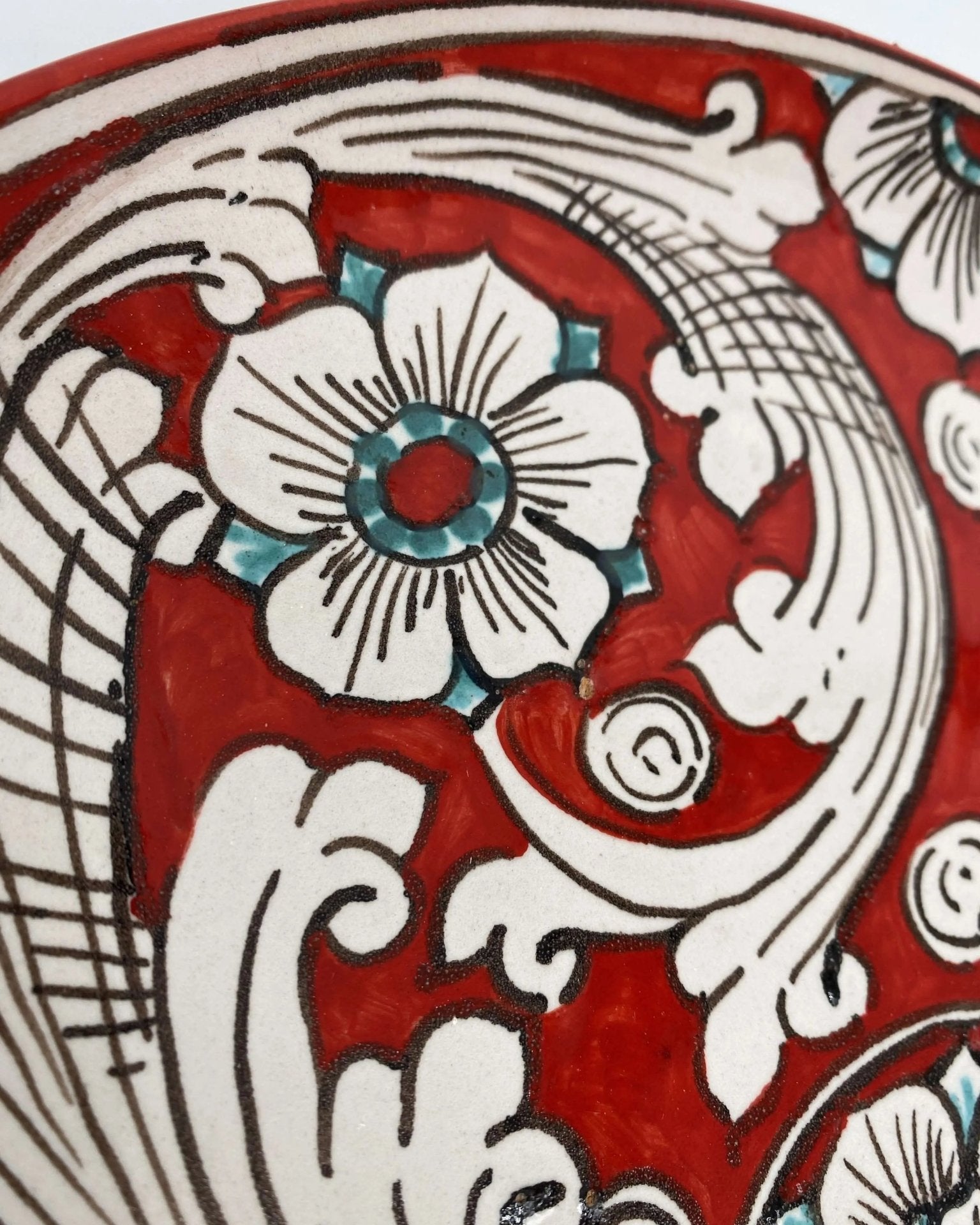 Piatto Decorativo dipinto a mano diametro cm 30 Decoro n.3 - DD CERAMICHE SICILIANE