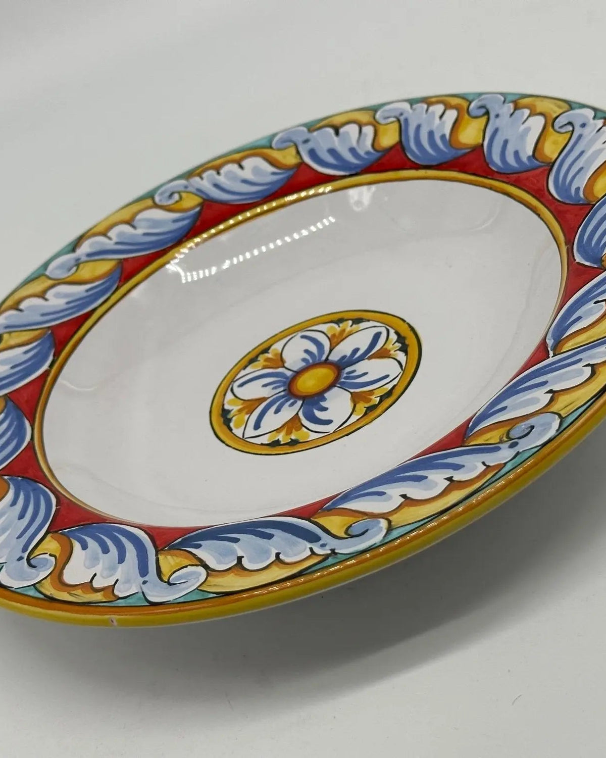Piatto Fondo Uso Alimentare Ceramica Caltagirone - Diaspro - PIATTI SERVIZIO