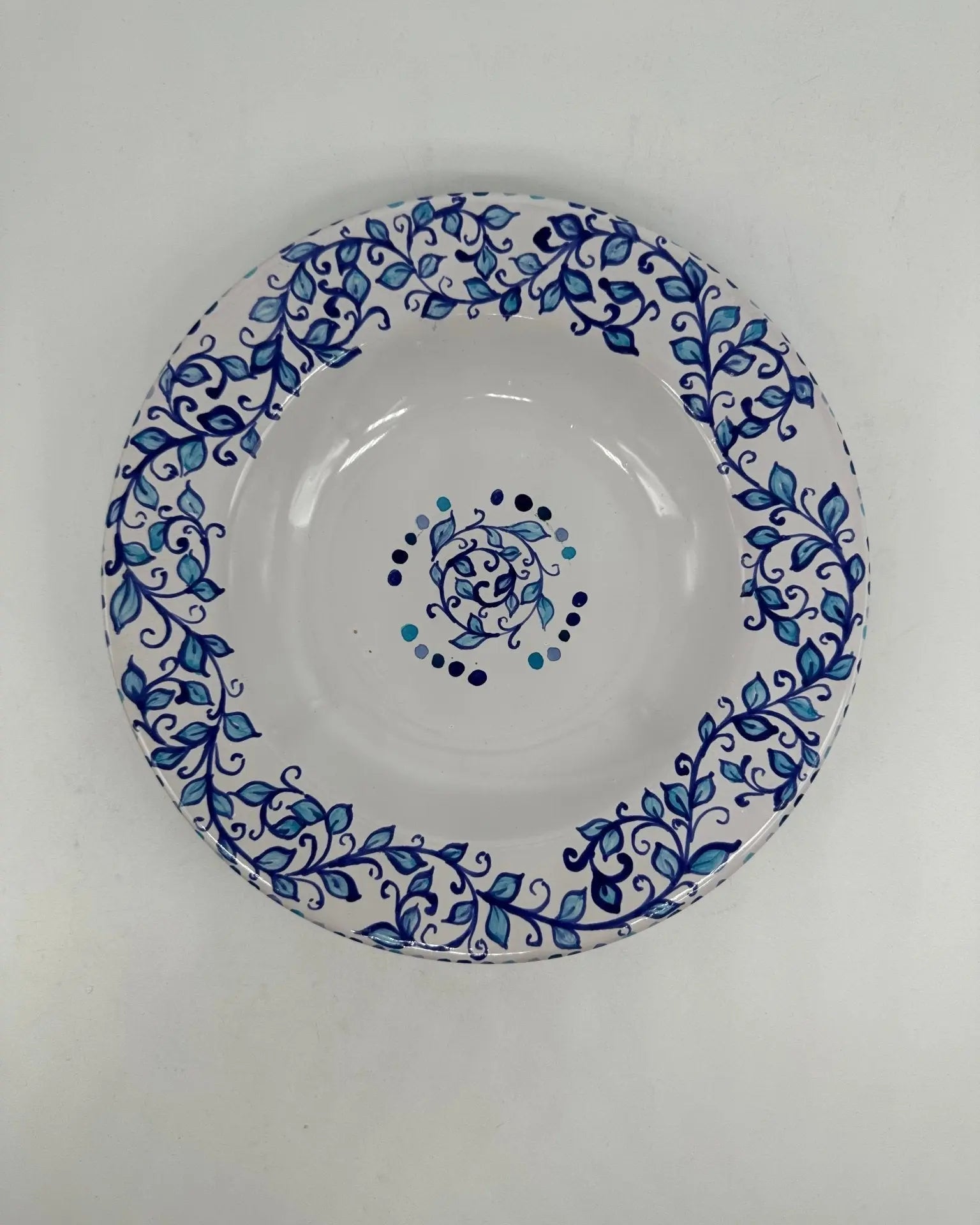 Piatto Fondo Uso Alimentare Ceramica Caltagirone - Eliolite - PIATTI SERVIZIO