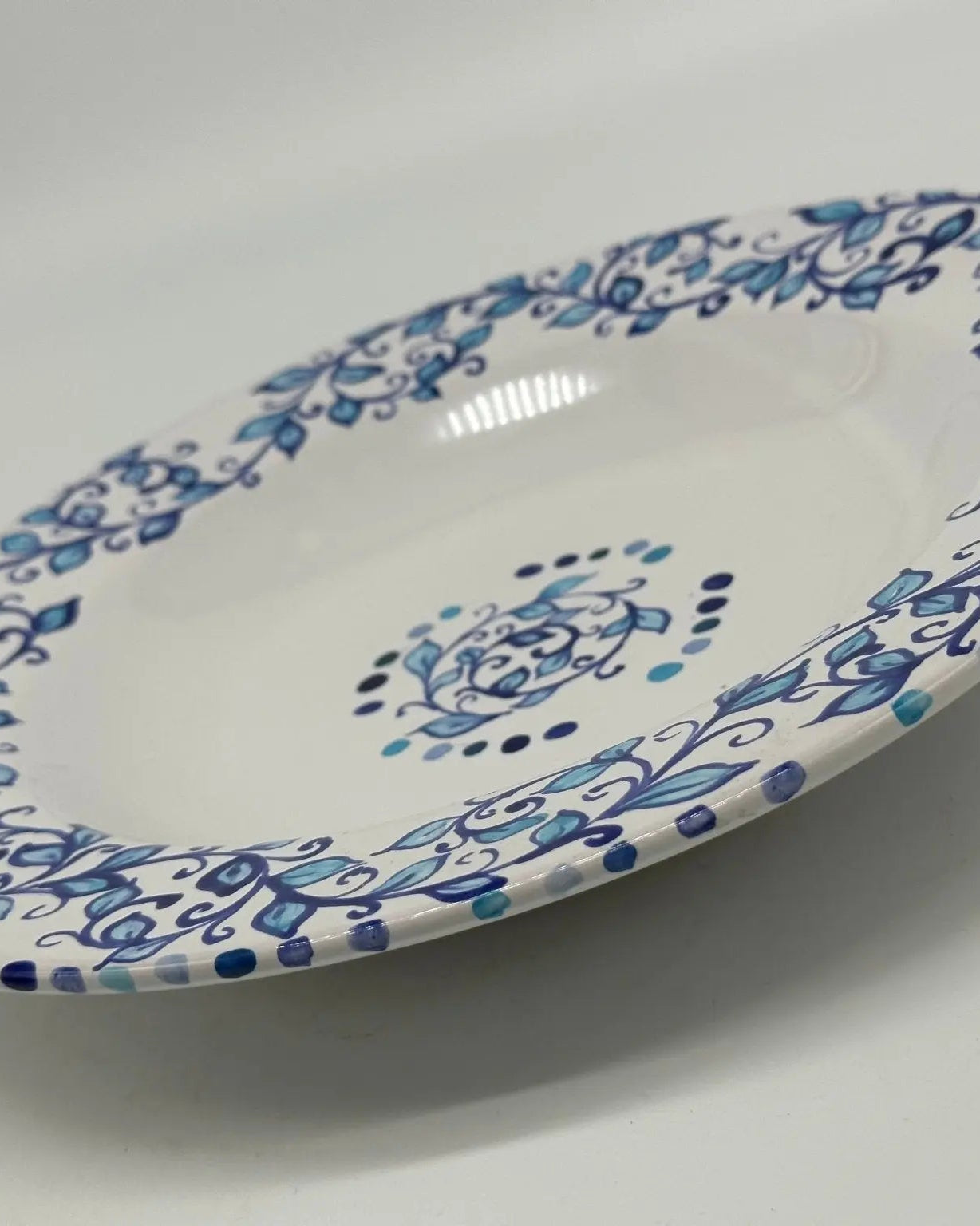 Piatto Fondo Uso Alimentare Ceramica Caltagirone - Eliolite - PIATTI SERVIZIO