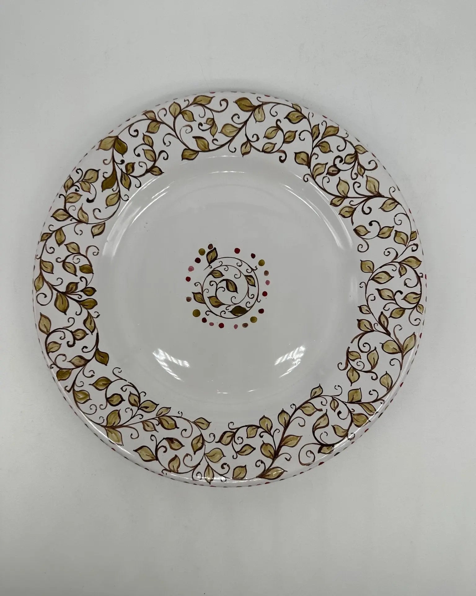 Piatto Piano Uso Alimentare Ceramica Caltagirone - Cordierite - PIATTI SERVIZIO