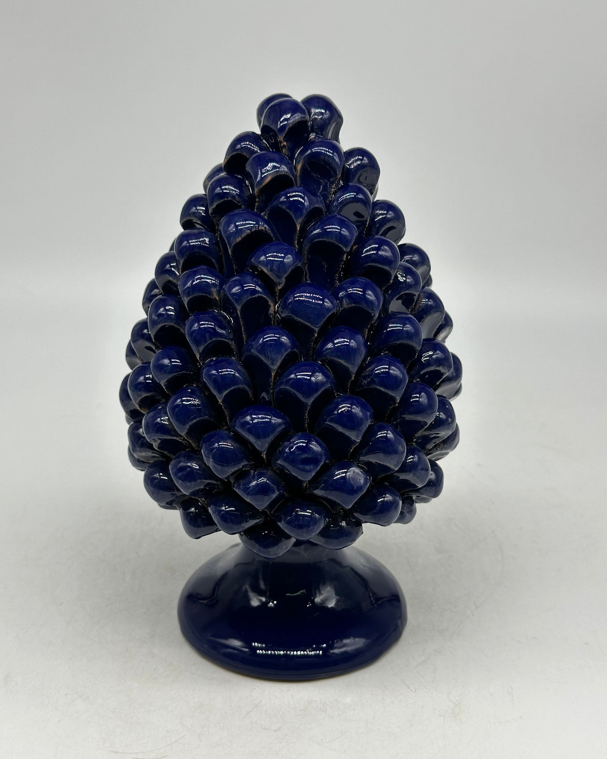 Pigna Ceramica Caltagirone cm H.20 Artigianale Blu - PIGNE