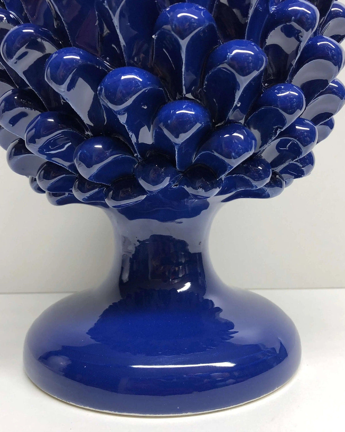 Pigna Ceramica Caltagirone cm H.30 Artigianale Blu Notte DD CERAMICHE SICILIANE