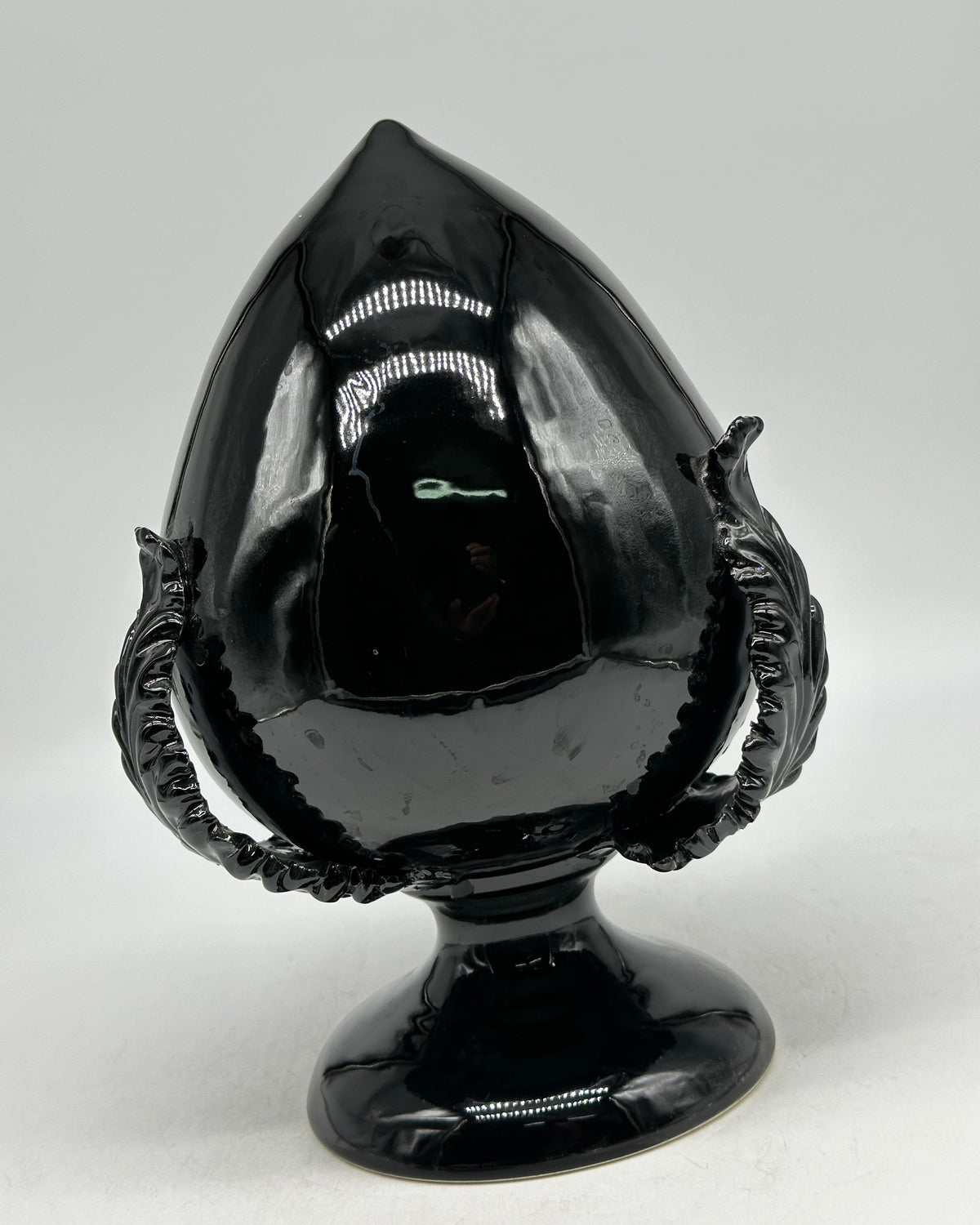 Pumo Ceramica Caltagirone cm H.25 Artigianale Nero - PUMI