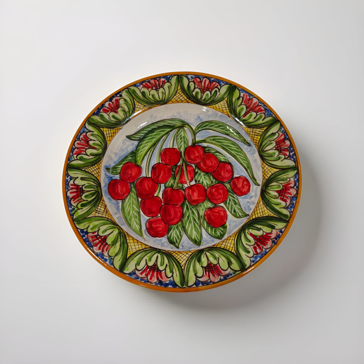 Servizio 12 Piatti Uso Alimentare Ceramica Caltagirone - Fruit of Sicily - PIATTI