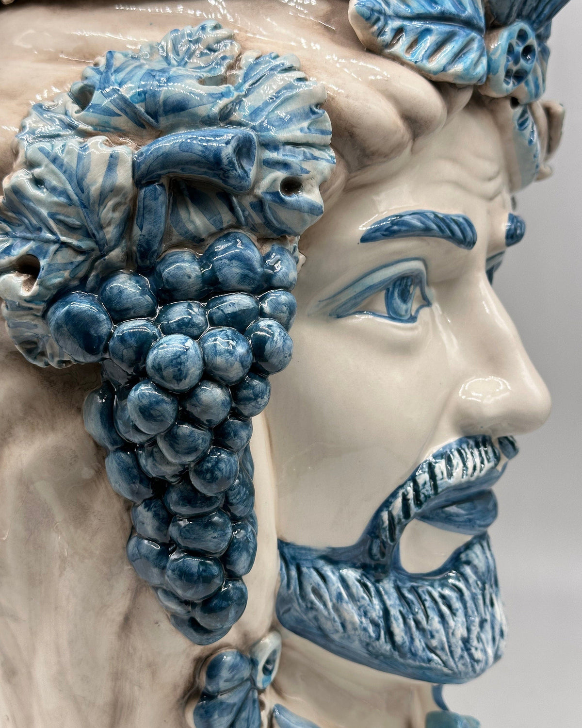Teste di Moro Giganti Ceramica Caltagirone cm H.50 L.37 Artigianale Vella