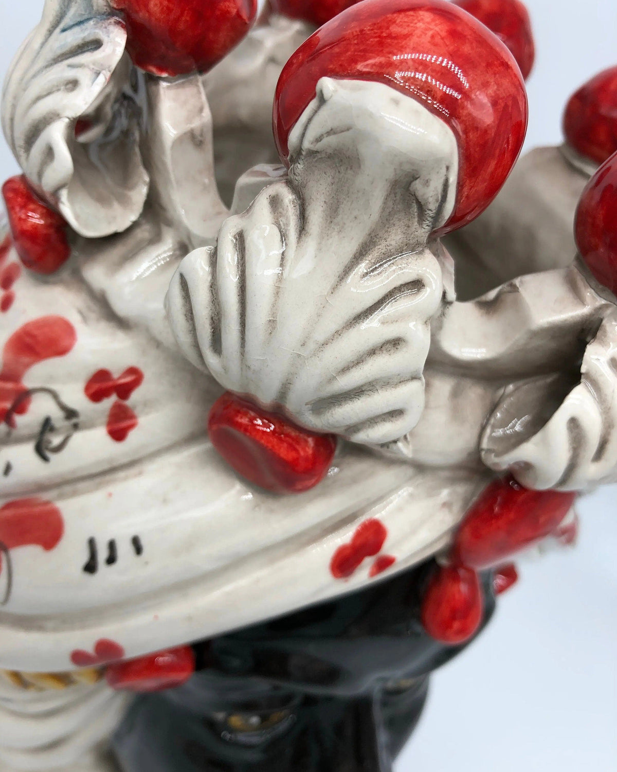 Teste di Moro Seicento Ceramica Caltagirone cm H.30 L.20 Artigianale Rosso DD CERAMICHE SICILIANE
