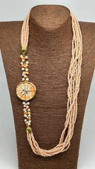 Collana Siciliana Multifilo Pompelmo Ceramica di Caltagirone - BIJOUX