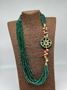 Collana Siciliana Multifilo Ruota Carretto Ceramica di Caltagirone - BIJOUX