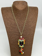 Collana Siciliana Testa di Moro Ceramica di Caltagirone Stile Classico V.4 DD CERAMICHE SICILIANE