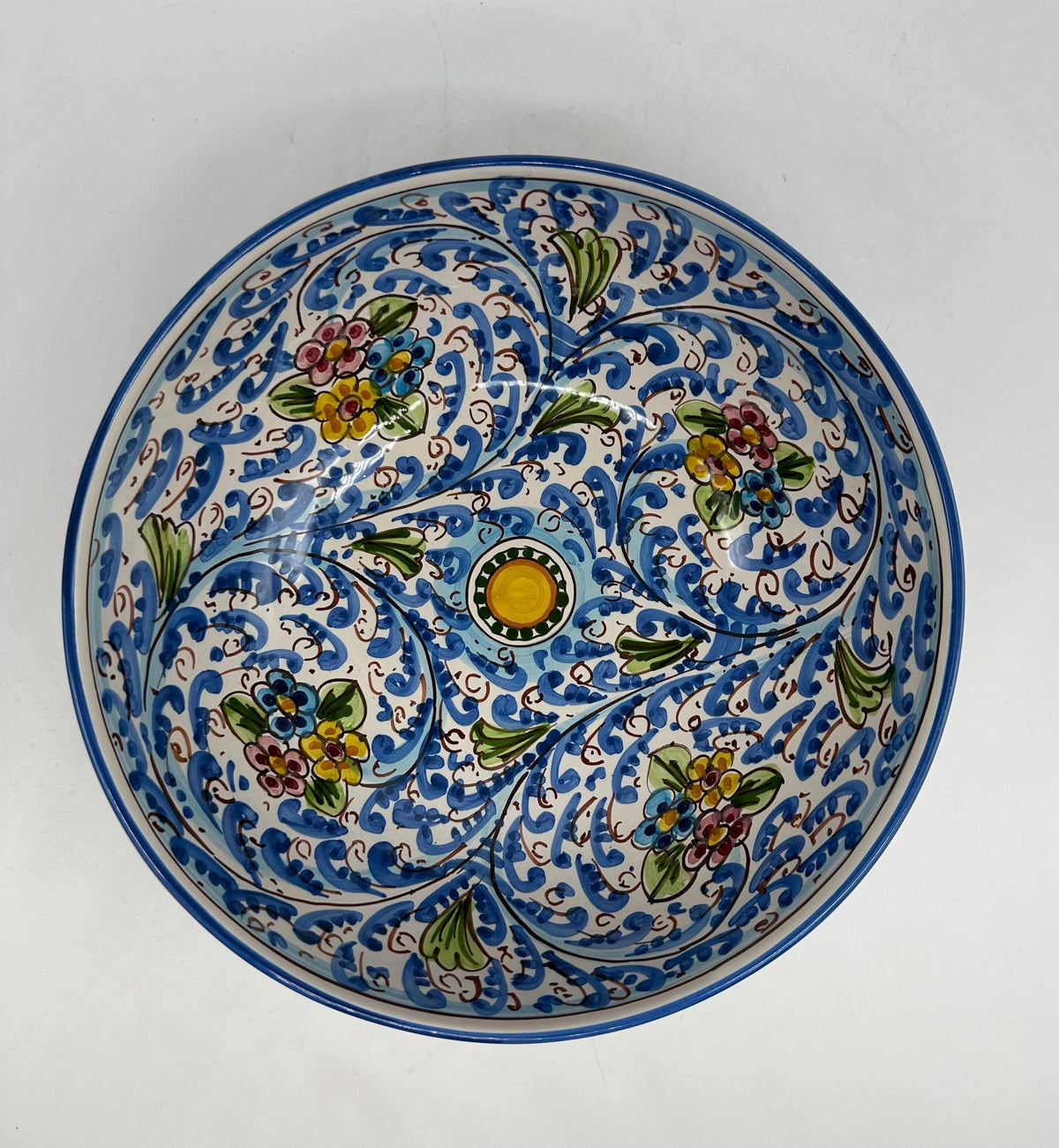 Insalatiera diametro cm 25 Ceramica Caltagirone - Opale