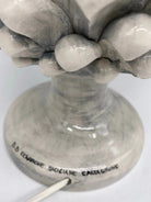 Lampada Pigna Ceramica Caltagirone cm H.40 Artigianale Ghiaccio DD CERAMICHE SICILIANE