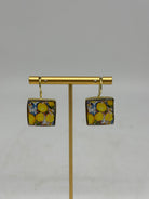 Orecchini Mattonella Maiolica Ceramica di Caltagirone V.14 - ORECCHINI