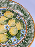 Piatto da Portata Fangotto Diametro 30cm Uso Alimentare Ceramica Caltagirone - Limoni - PIATTI
