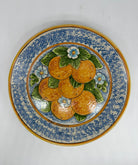 Piatto da Portata Fangotto Diametro 30cm Uso Alimentare Ceramica Caltagirone - Arance - PIATTI