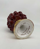 Pigna Aurum Ceramica Caltagirone cm H.15 Artigianale Bordeaux - DD CERAMICHE SICILIANE