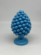 Pigna Ceramica Caltagirone cm H.20 Artigianale Celeste - PIGNE