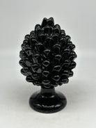 Pigna Ceramica Caltagirone cm H.20 Artigianale Nero - PIGNE