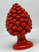 Pigna Ceramica Caltagirone cm H.20 Artigianale Rosso - PIGNE