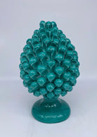 Pigna Ceramica Caltagirone cm H.25 Artigianale Verde Cristallo DD CERAMICHE SICILIANE