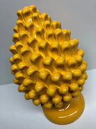 Pigna Ceramica Caltagirone cm H.30 Artigianale Giallo DD CERAMICHE SICILIANE