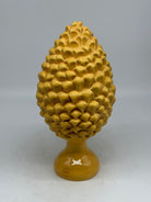 Pigna Ceramica Caltagirone cm H.30 Artigianale Linea Luis GIALLO DD CERAMICHE SICILIANE