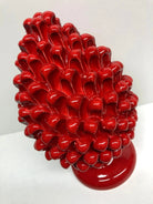 Pigna Ceramica Caltagirone cm H.30 Artigianale Rosso DD CERAMICHE SICILIANE