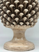 Pigna Ceramica Caltagirone cm H.40 Artigianale Beige Écru DD CERAMICHE SICILIANE
