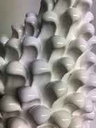 Pigna Ceramica Caltagirone cm H.40 Artigianale Bianco DD CERAMICHE SICILIANE