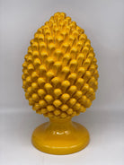 Pigna Ceramica Caltagirone cm H.40 Artigianale Giallo DD CERAMICHE SICILIANE
