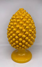 Pigna Ceramica Caltagirone cm H.40 Artigianale Giallo DD CERAMICHE SICILIANE