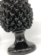 Pigna Ceramica Caltagirone cm H.40 Artigianale Nero DD CERAMICHE SICILIANE