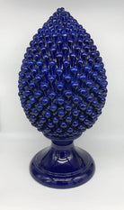Pigna Ceramica Caltagirone cm H.50 Artigianale Blu DD CERAMICHE SICILIANE