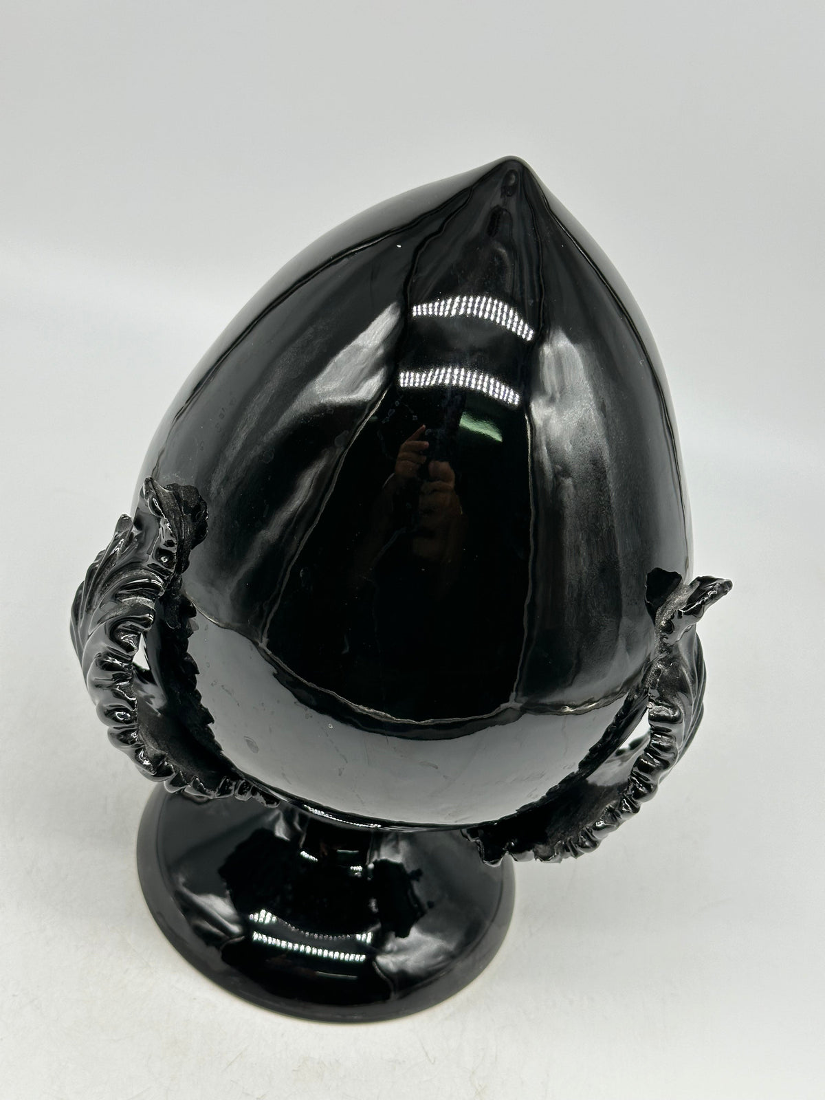 Pumo Ceramica Caltagirone cm H.25 Artigianale Nero - PUMI