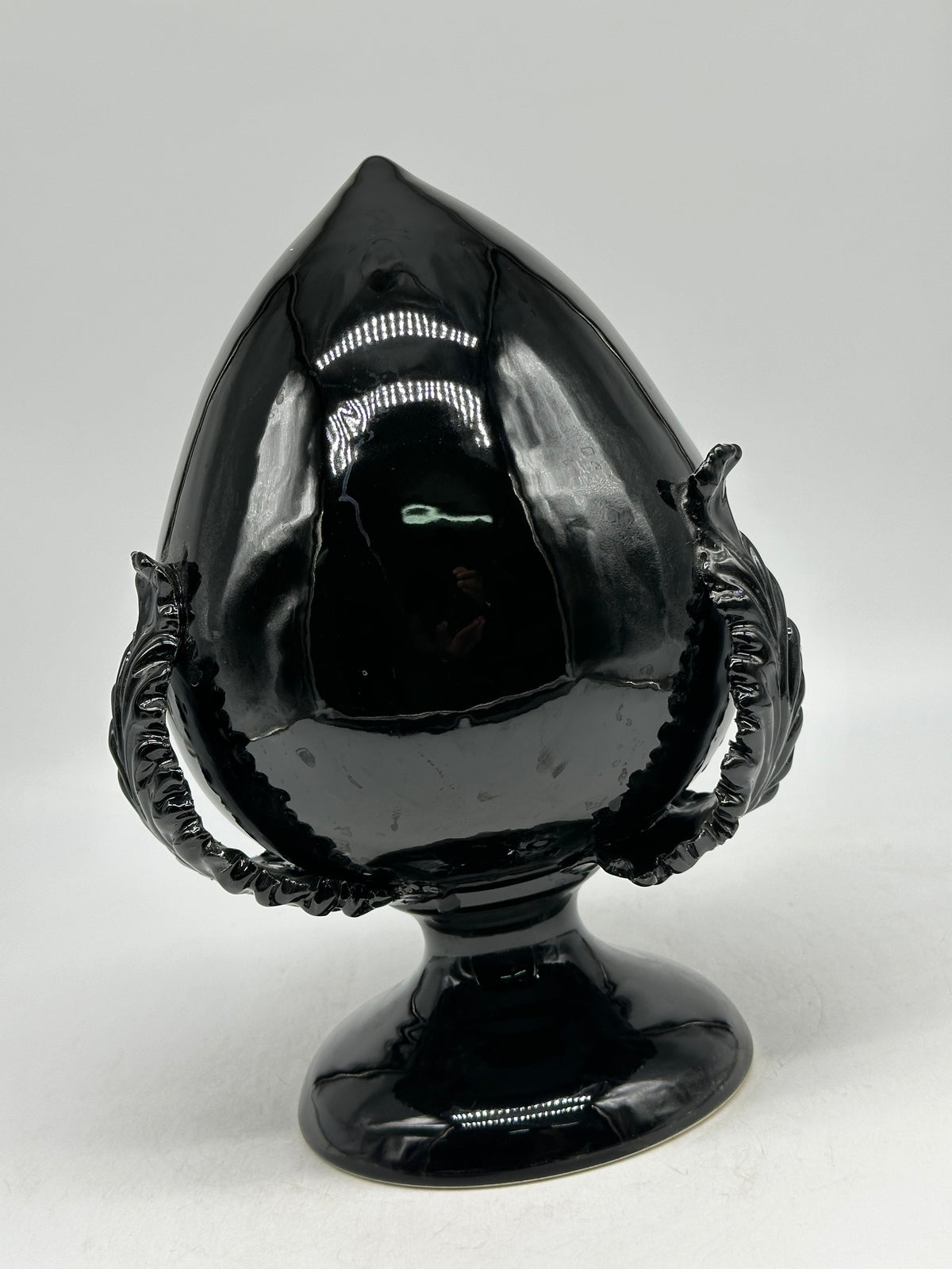 Pumo Ceramica Caltagirone cm H.25 Artigianale Nero - PUMI
