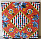 Tavolo Quadrato Scacchi – Pietra Lavica Decorato - TAVOLI