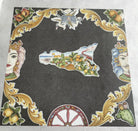 Tavolo Quadrato Sicilia – Pietra Lavica Decorato - TAVOLI