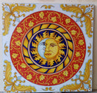 Tavolo Quadrato Sole e Luna – Pietra Lavica Decorato - TAVOLI
