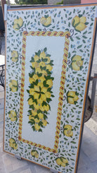 Tavolo Rettangolo Treccia di Limoni – Pietra Lavica Decorata - TAVOLI