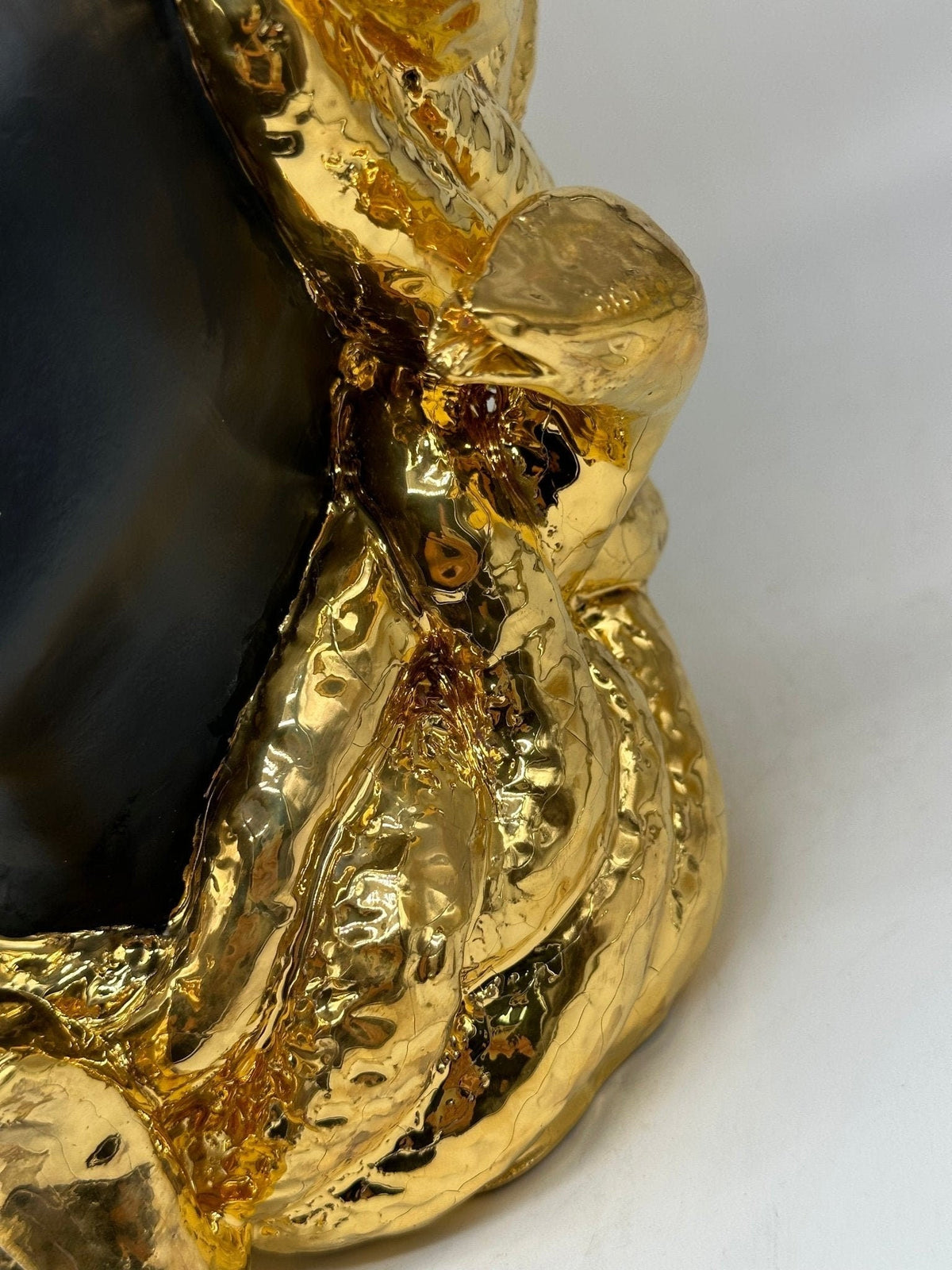 Testa Mitologica Medusa Ceramica Caltagirone cm H.38 L.25 Artigianale “GOLD EDITION” - DD CERAMICHE SICILIANE