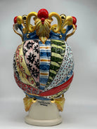 Teste di Moro Diana “Carretto” Ceramica Caltagirone cm H.40 L.25 Artigianale DD CERAMICHE SICILIANE