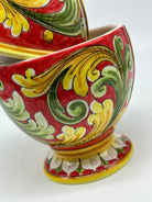 Uovo di Pasqua Contenitore H.24cm Ceramica Caltagirone dipinto a mano